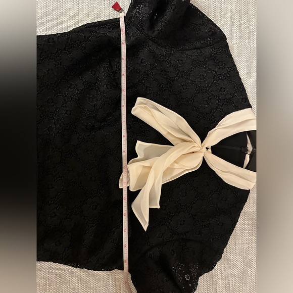 Sandro Lace Neck Tie Dress Size 38/small - Picture 9 of 14